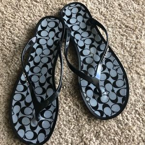 Coach flip flops